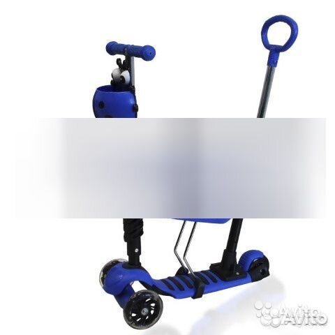 Синий Самокат lotus, 3 в 1