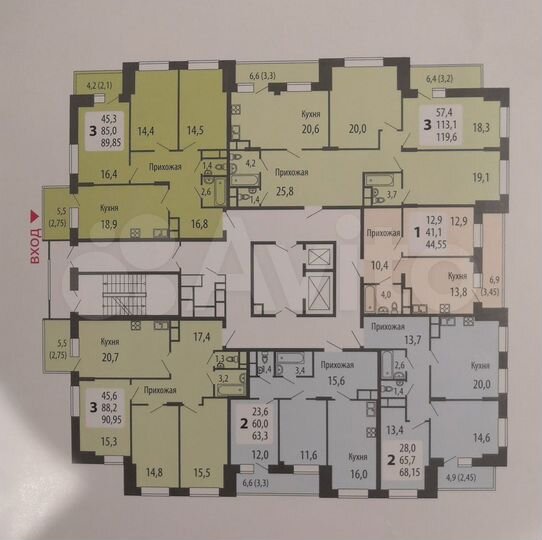 2-к. квартира, 71 м², 8/15 эт.