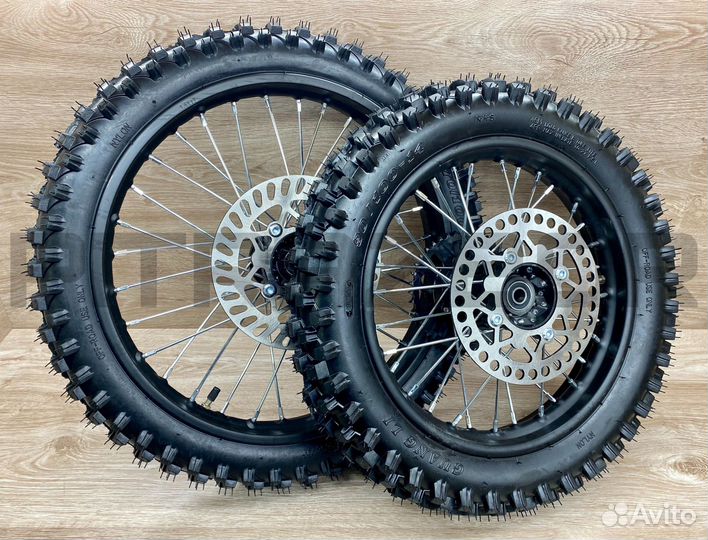Комплект колёс 17/14 (в сборе) питбайк, новые