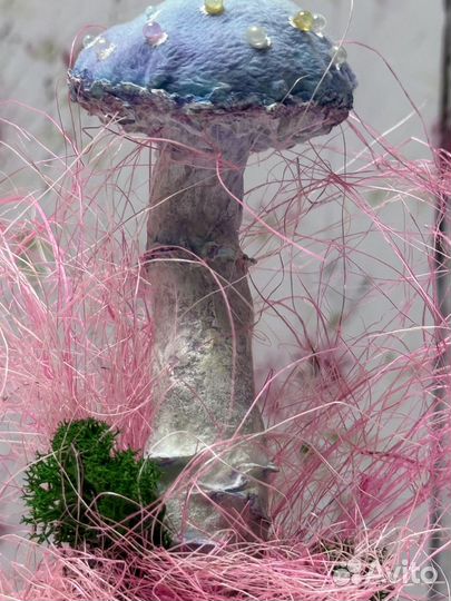 Грибы из ваты. Ватная игрушка