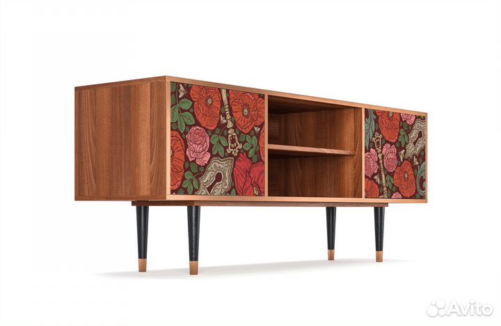 Тв-тумба T2 - Орех - Poppy Garden