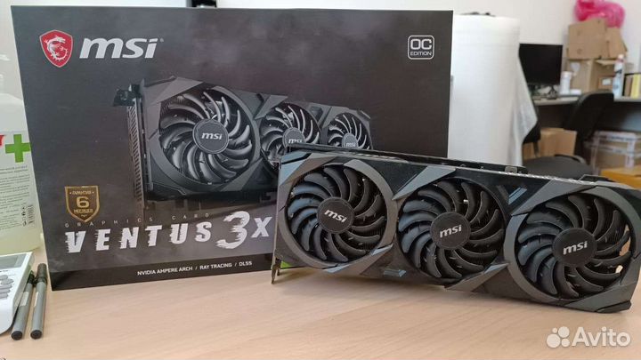 MSI 3080 10GB OC Ventus с коробкой