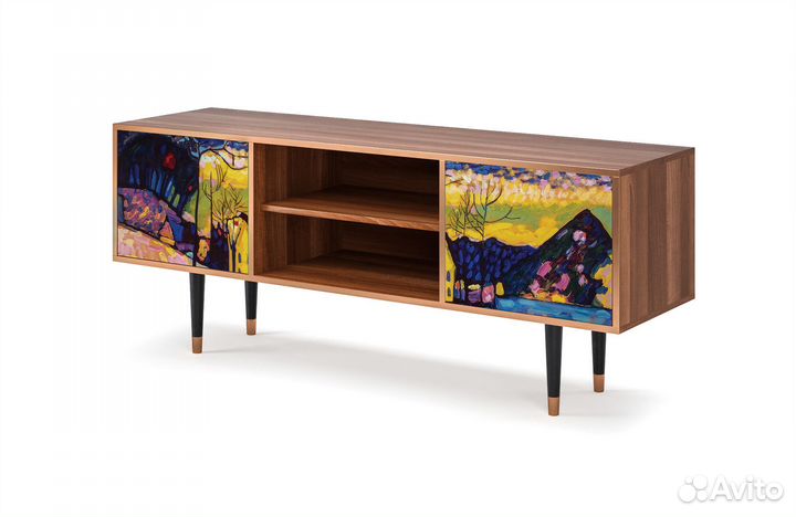Тв-тумба T2 - Орех - Winter Landscape