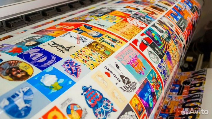 Уф Печать на наклейках