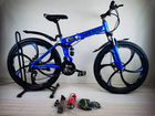 Велосипед складной синий объявление продам