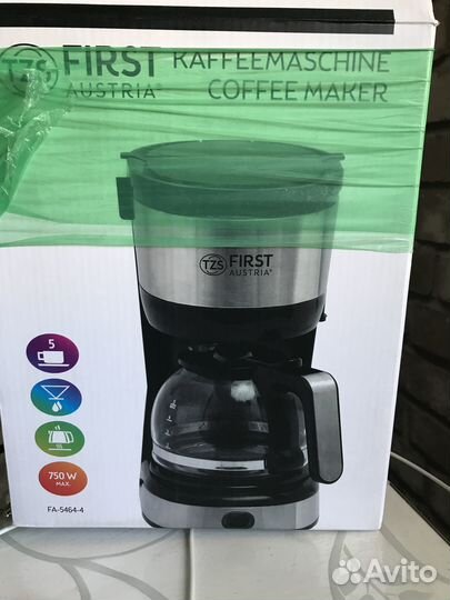 Кофеварка first Austria новая