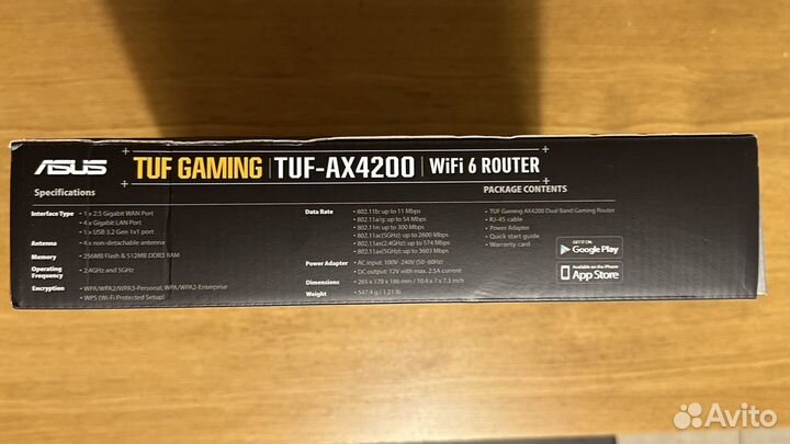 Роутер asus TUF-AX4200 Gaming