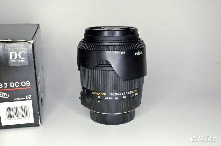 Объектив Sigma 18-200 F3,5-6,3 II DC OS