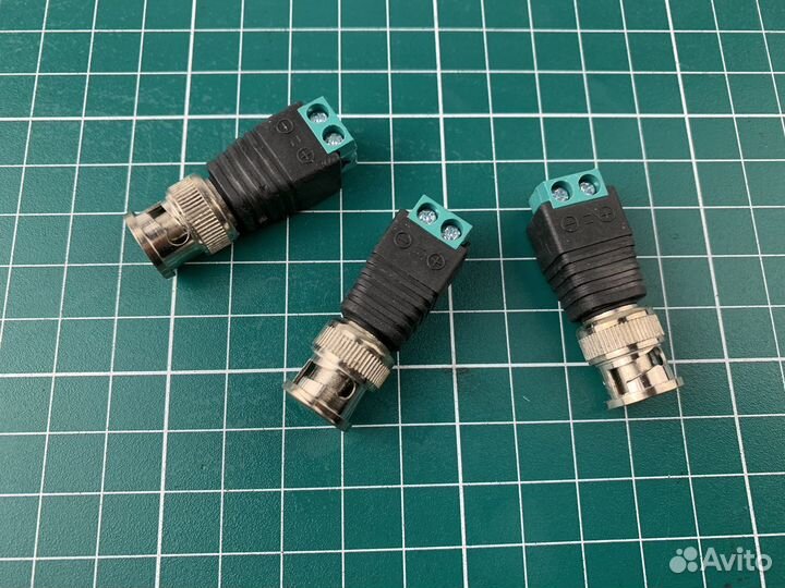 Разъёмы BNC штекер для видеонаблюдения 100шт