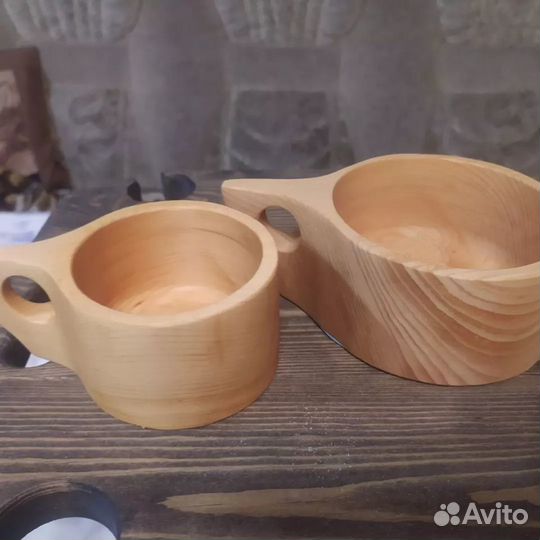 Кружка деревянная