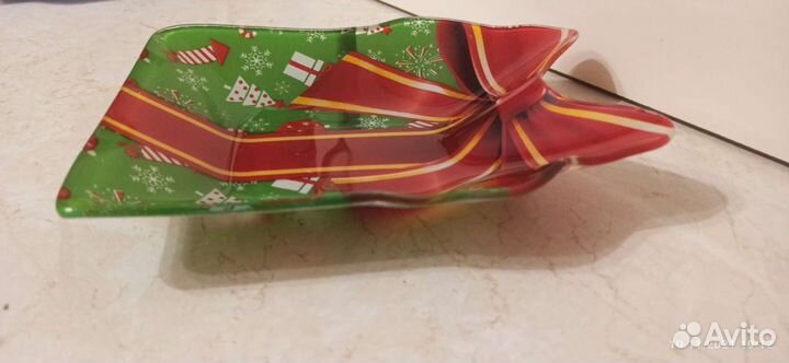 Новогодние тарелки декоративные