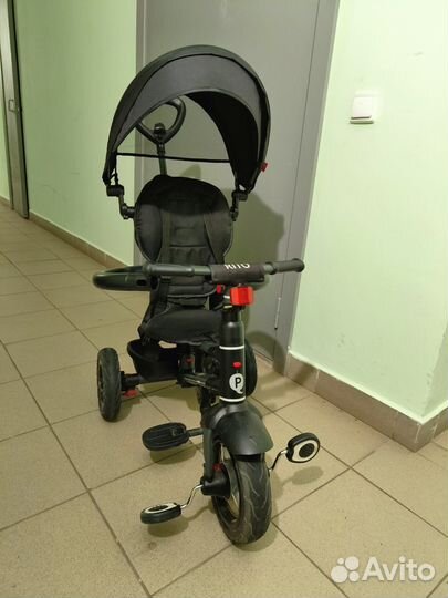 Детский велосипед трехколесный с ручкой