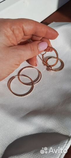 Серьги серебро