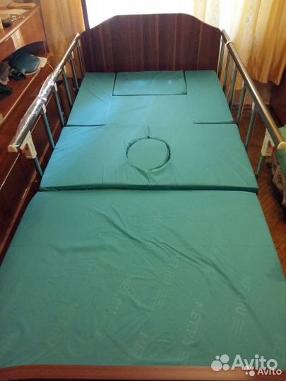 Кровать для лежачих+пульт+кресло+переворот+высота+