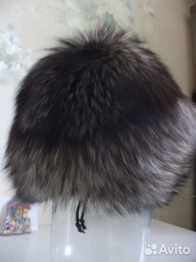 Шкура лисы серебристо-черной