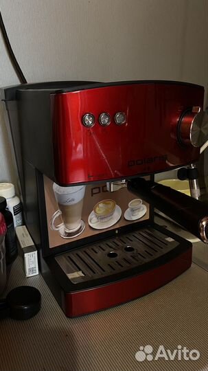 Кофеварка рожковая Polaris PCM 1528AE Adore Crema