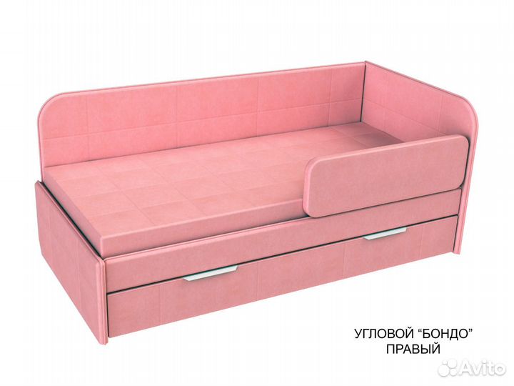 Мягкая угловая тахта с 2 спал. местами для детей