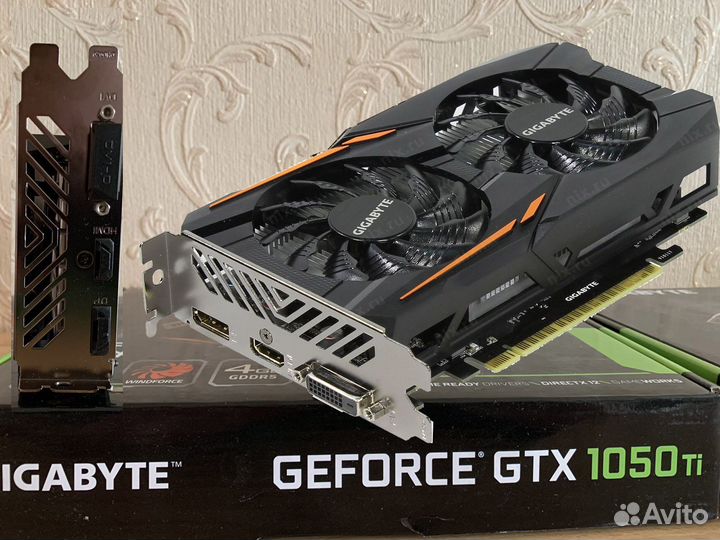 Новая Gigabyte gtx 1050 ti