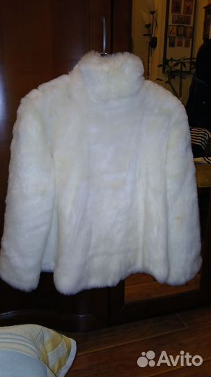 Свадебная шубка белая