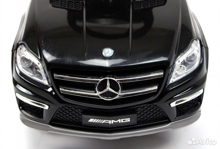 Каталка толокар Mercedes-Benz с ручкой и рез.колес