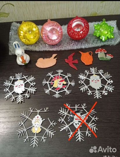 Елочные игрушки пластик СССР