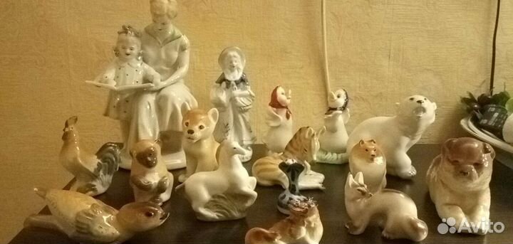 Форфоровые статуэтки лфз,зхк,и др