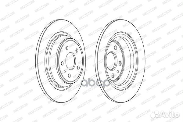 Тормозной диск DDF2338C Ferodo