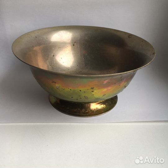 Салатник, креманка. ереван. СССР. клеймо. мельхиор