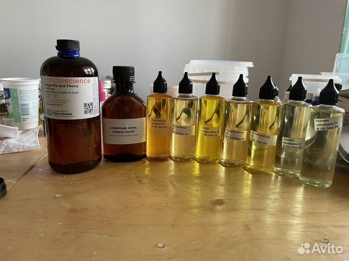 Ароматические масла для свечей, мыла, косметики