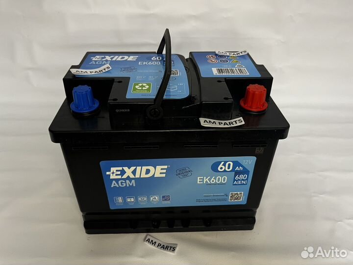 Аккумулятор новый Exide EK600 Start-Stop AGM