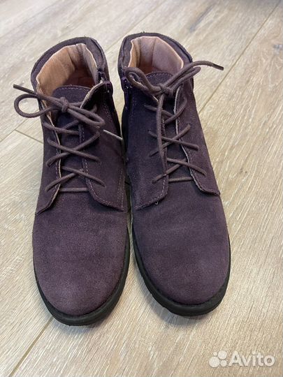 Ботинки для девочки Kotofey 35 замшевые фиолетовые