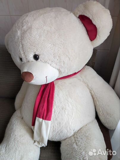 Плюшевый медведь мишка большой