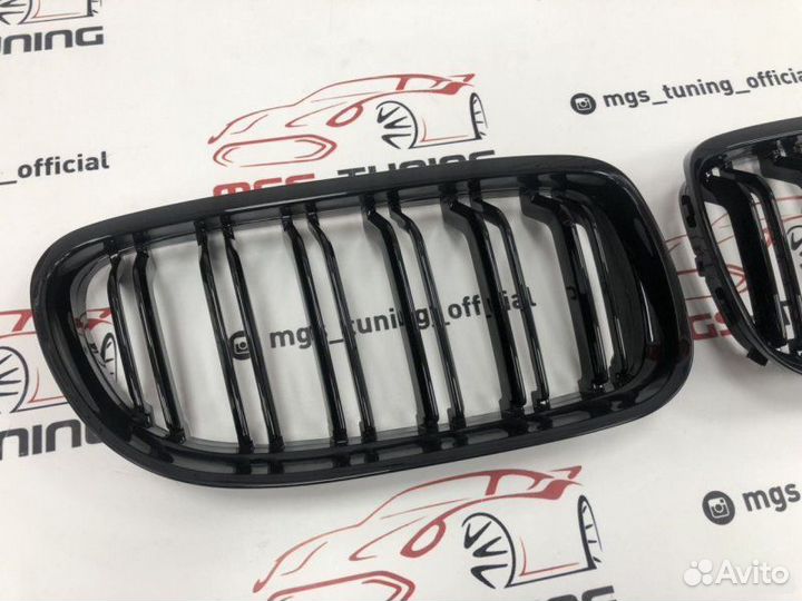 Ноздри BMW 3 серии E90 08-12 гг м3 черный глянец