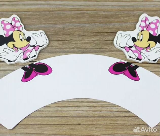 Форма и украшение топперы для капкейков минни