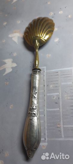 Винтажные ложка-ракушка СССР.серебро
