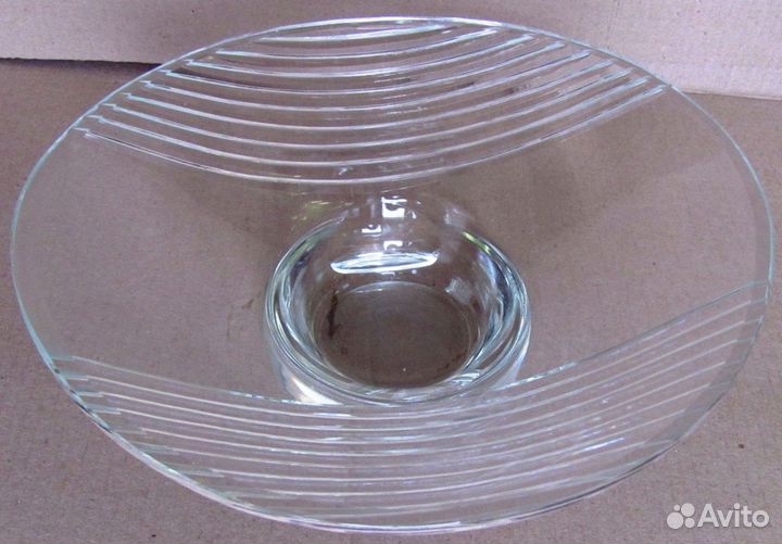 Ваза плоская Стекло