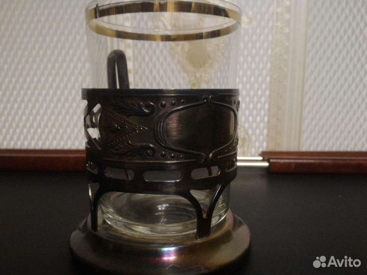 Мельхиоровый подстаканник 