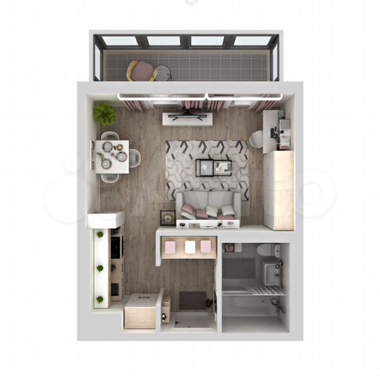 Квартира-студия, 27,6 м², 17/18 эт.