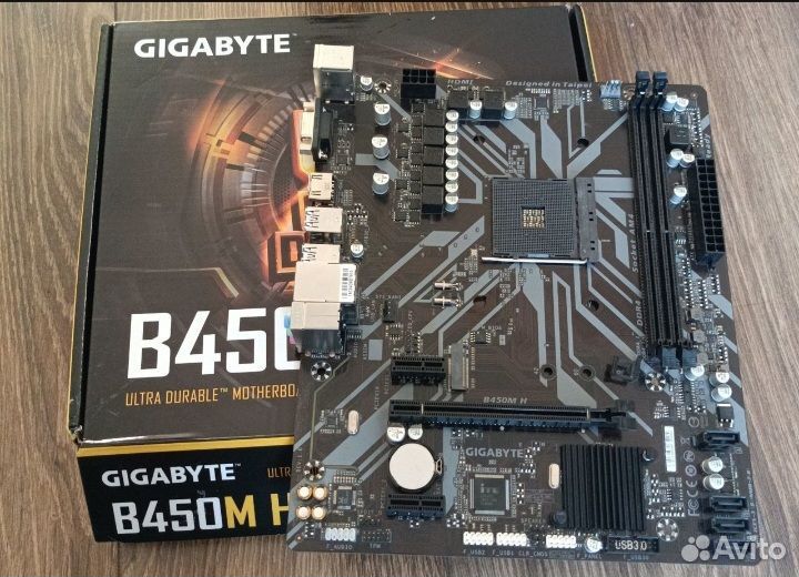 Материнская плата Gigabyte B450M H