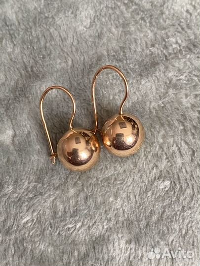Золотые серьги 585
