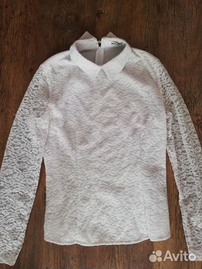 Блузка белая школьная 122 128