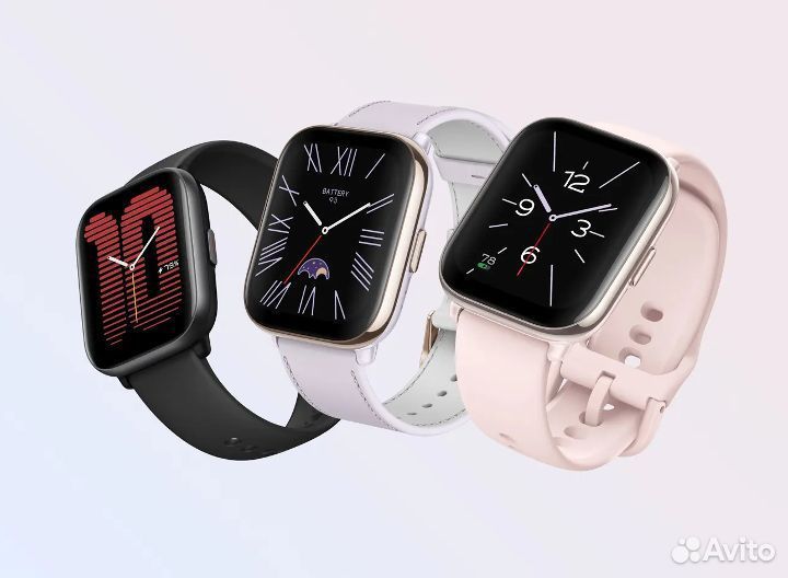 Часы Xiaomi Amazfit Active Чёрный/Розовый - Новые