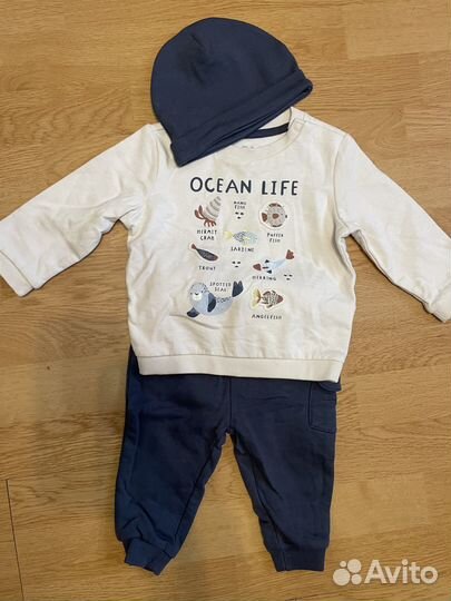 Огромный пакет вещей для мальчика 62-74