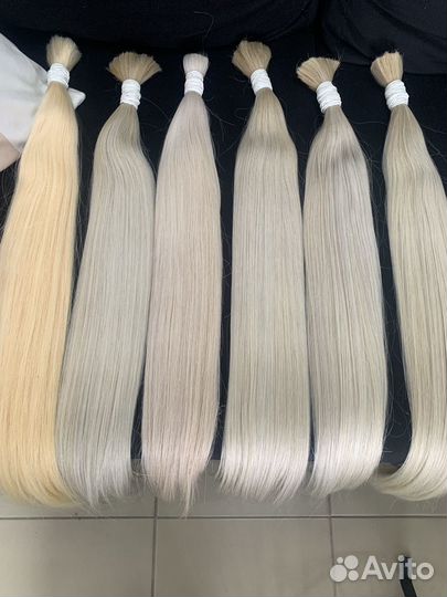 Волосы для наращивания 57см блонд