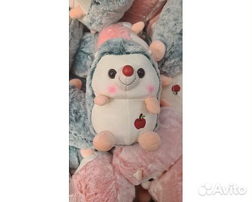 Мягкая игрушка Ежик антистресс 30х15 серый