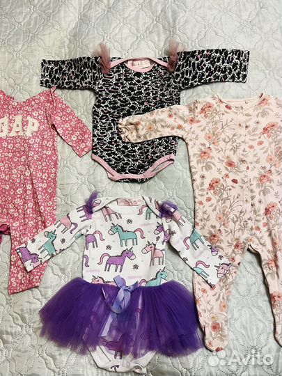 Новые Боди,Слипы,фирменная одежда 62,68 Next,H&M