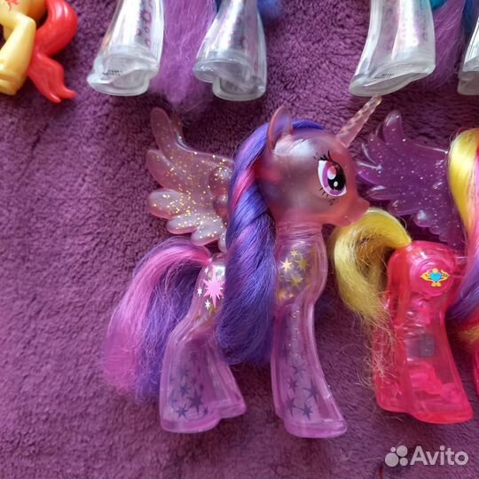 My little pony фигурки пластиковые и прозрачные