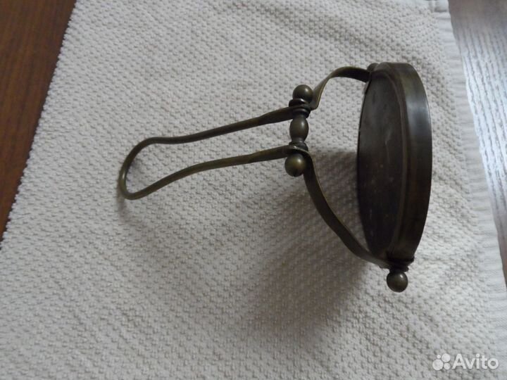 Зеркало с ручкой винтаж клеймо 1920-30 год