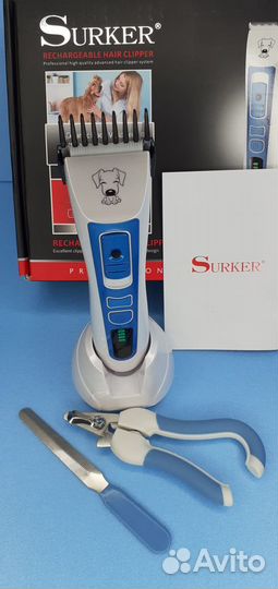 Машинка для стрижки животных Surker Pro 6 моделей