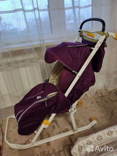 Детские санки коляска